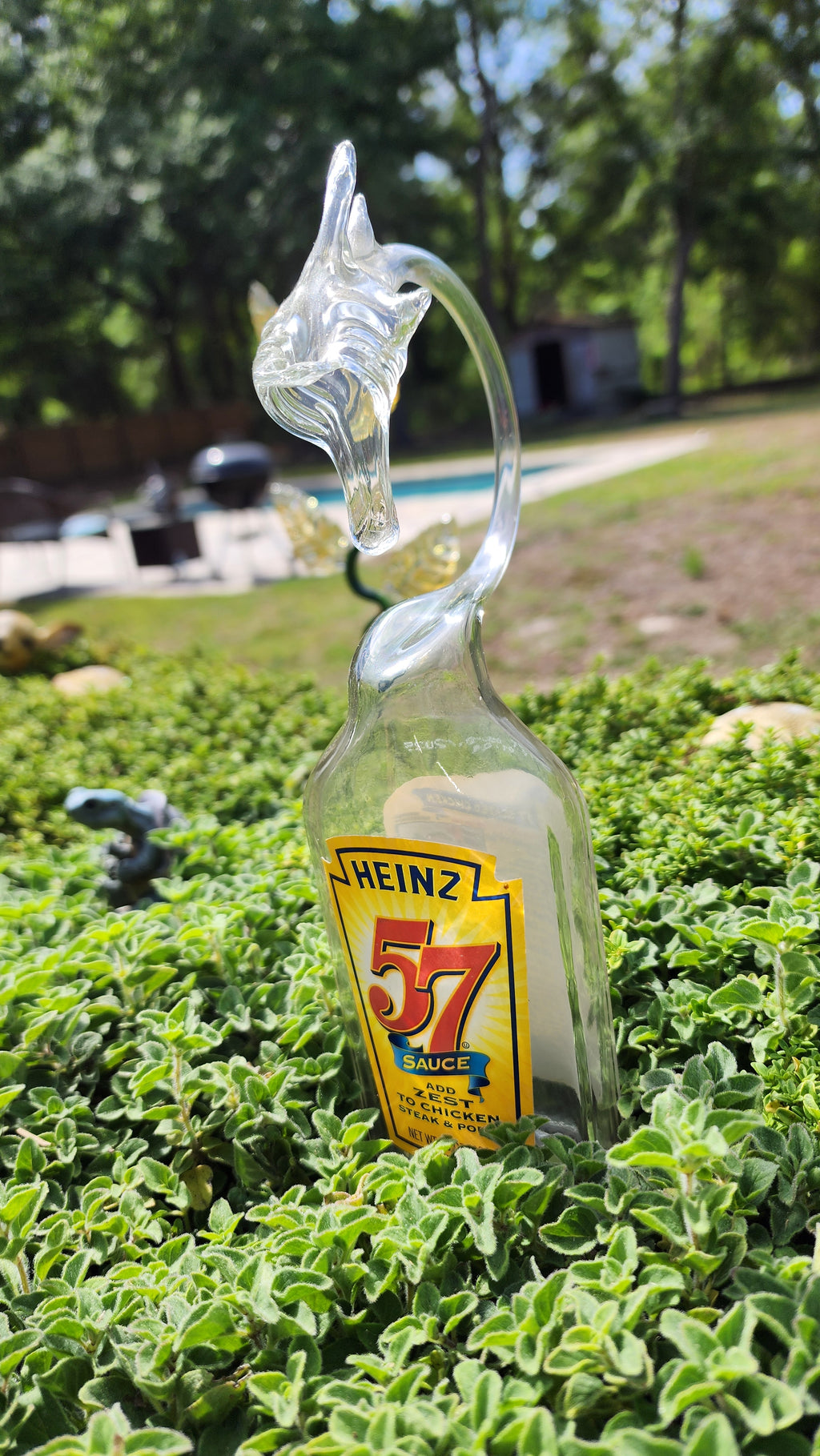 Savory Sauce Dragon Bottle Sculpture – Handcrafted Kitchen & Restaurant Art