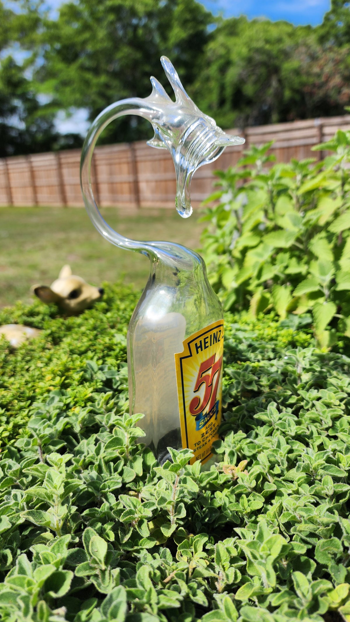 Savory Sauce Dragon Bottle Sculpture – Handcrafted Kitchen & Restaurant Art