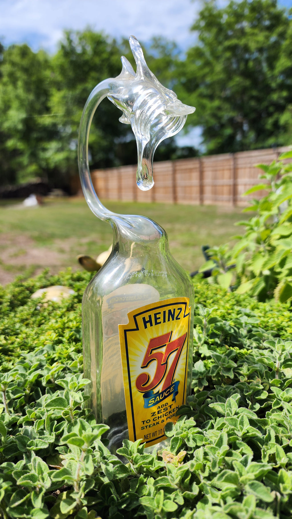 Savory Sauce Dragon Bottle Sculpture – Handcrafted Kitchen & Restaurant Art