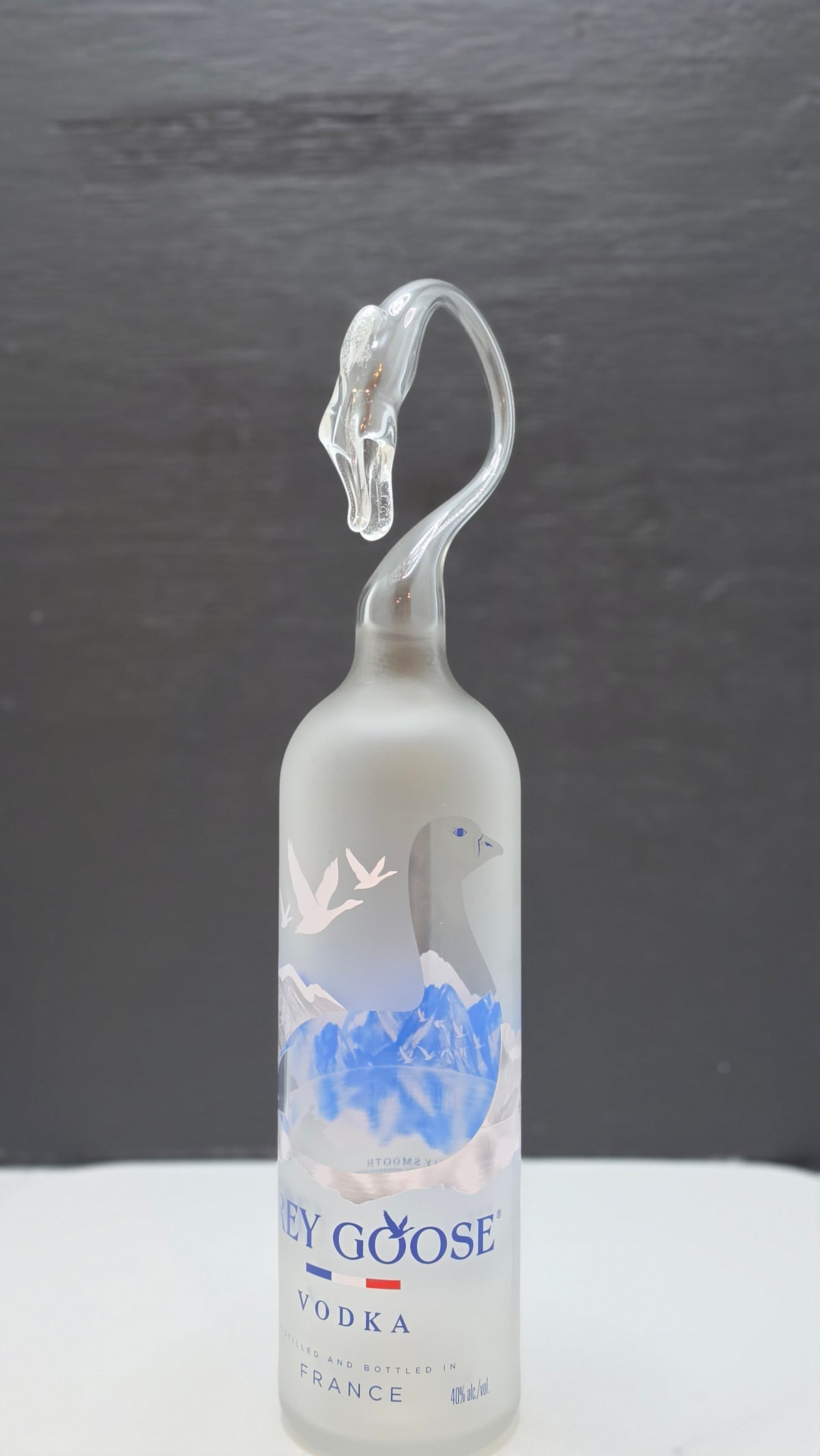 Gorgeous Goose Glass Bottle Sculpture — Handcrafted Collectible Art | Essenar