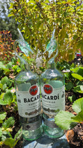 Tropical Clear Glass Marlin Bottle Sculpture – Handcrafted Bold Art