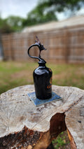 Bold Glass Dragon Bottle Sculpture – Handcrafted Bar Decor