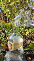 Striking Glass Marlin Bottle Sculpture – Handcrafted Decorative Art