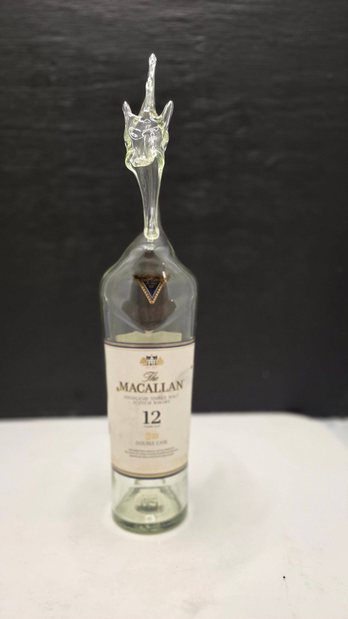 Single Barrel Glass Dragon Bottle Sculpture – Mini Collectible Art | Essenar