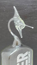 Buskers Glass Bottle Marlin Sculpture – Handcrafted Decorative Art