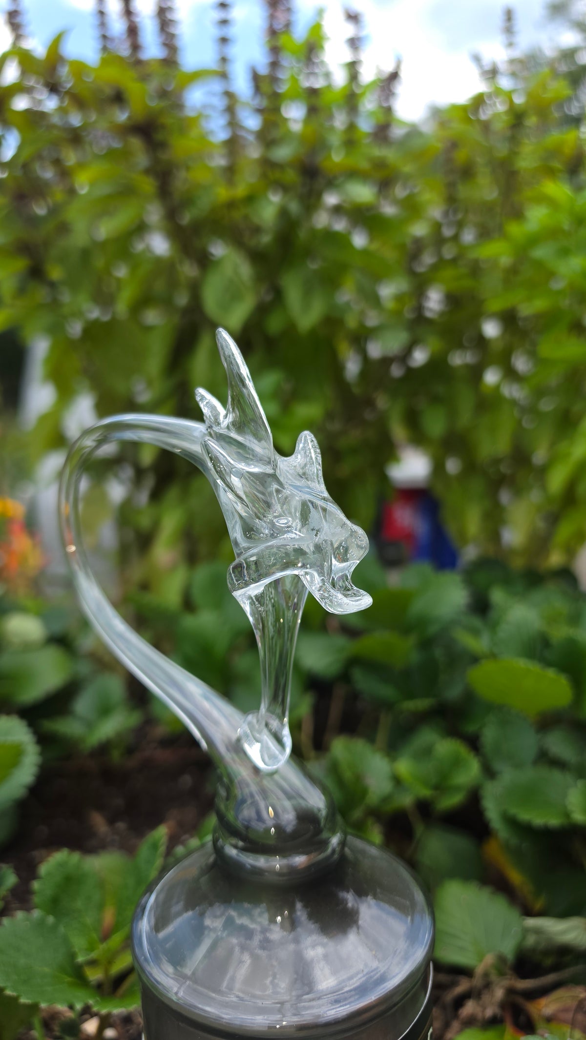Keepers Heart Glass Dragon Sculpture – Massively Weighted Handcrafted Art Piece