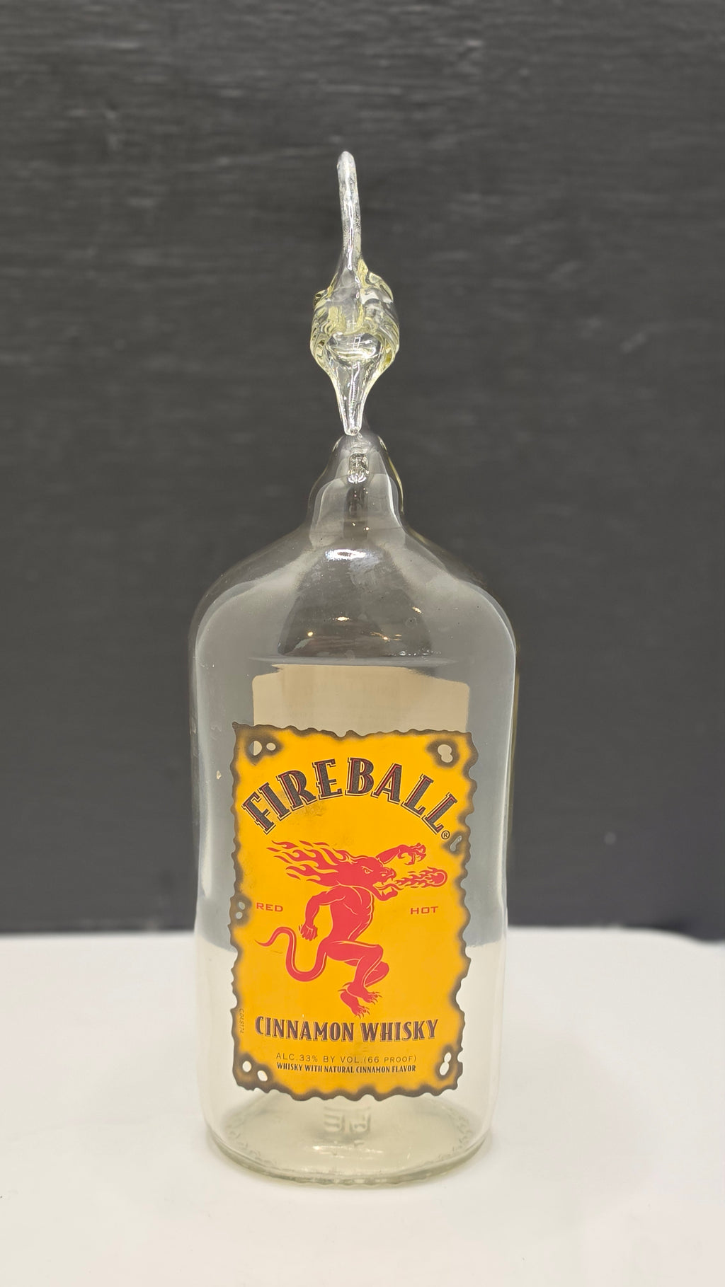 Glass Marlin Bottle Sculpture – Handcrafted Decorative Art – view 3