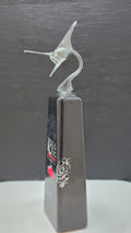 Rose Marlin Glass Bottle Sculpture — Handcrafted Collectible Art | Essenar