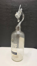 Canadian Frost Glass Dragon Bottle Sculpture – Handcrafted Collectible Art | Essenar