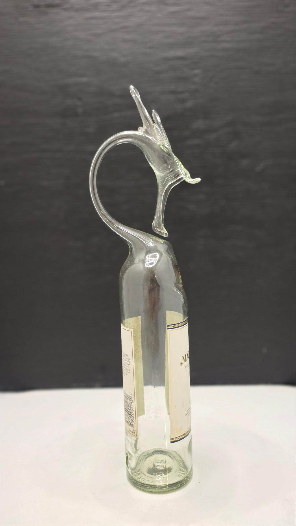 Single Barrel Glass Dragon Bottle Sculpture – Mini Collectible Art | Essenar
