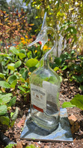 Majestic Glass Marlin Bottle Sculpture – Handcrafted Glass Art