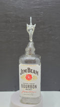 High-Gloss Glass Bottle Marlin Sculpture – Handcrafted Decorative Art