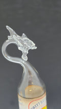 Amber Dragon Glass Bottle Sculpture — Handcrafted Decorative Art | Essenar