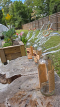 Clear Glass Marlin Bottle Sculpture – Handcrafted Fishing Art Gift
