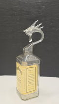 Honey Gold Glass Dragon Bottle Sculpture – Handcrafted Decorative Art – view 1